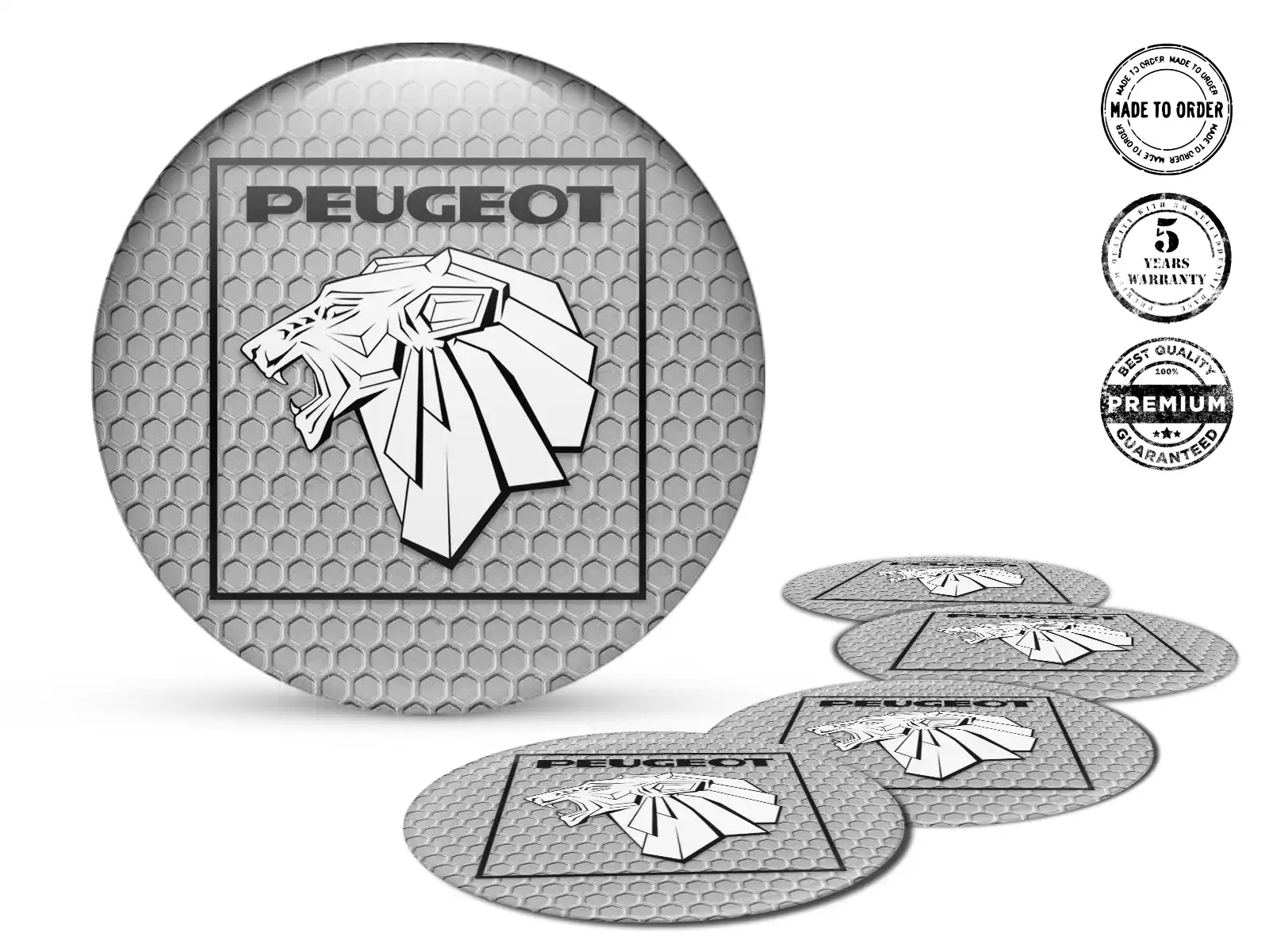 Peugeot Silikonaufkleber Logo Hochwertige Radembleme